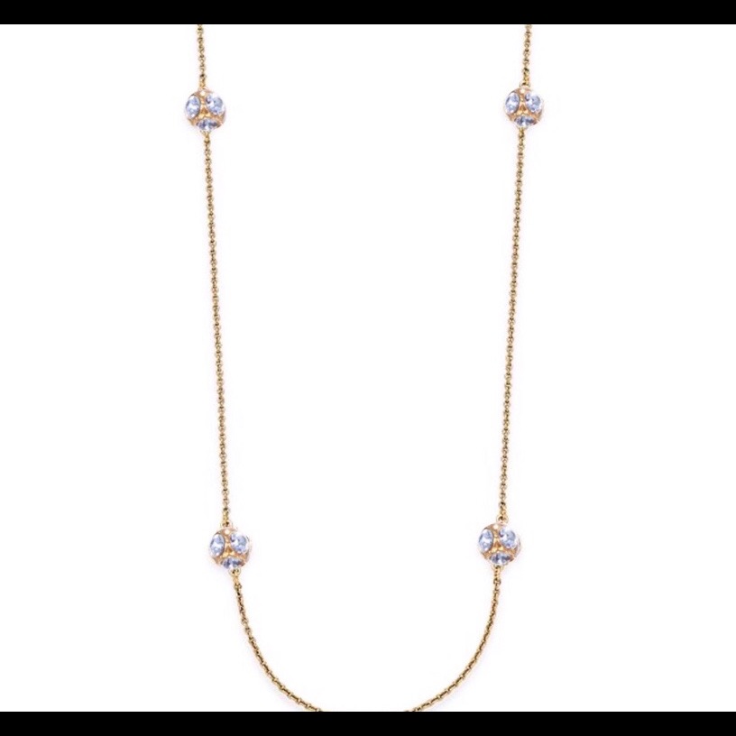 Kate Spade Scattered Clear Gold Necklace